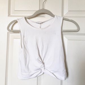 Stradivarius white crop top - new with tags